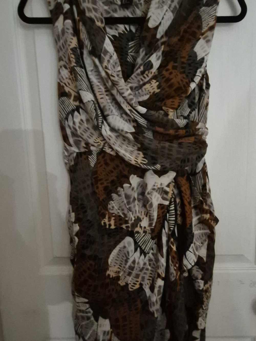 H&M Brown Floral Print Dress Size 6